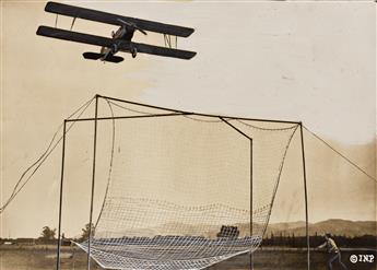 (EARLY AVIATION) A selection of 10 press photographs documenting the early decades of aviation, including one Wright Brothers photograp